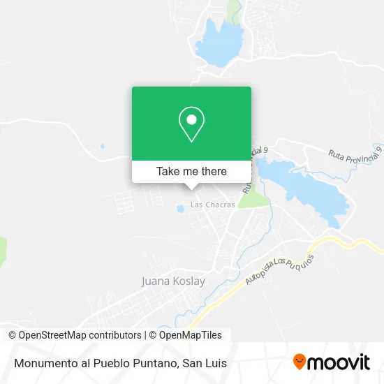 Monumento al Pueblo Puntano map