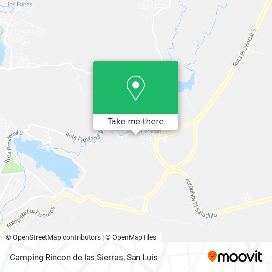 Camping Rincon de las Sierras map