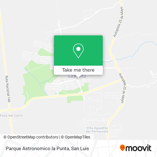 Parque Astronomico la Punta map