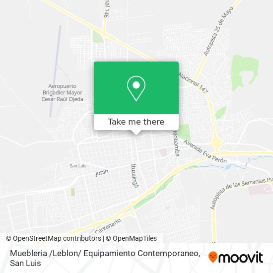 Mapa de Muebleria /Leblon/ Equipamiento Contemporaneo