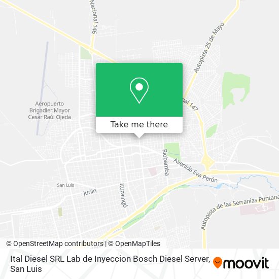 Mapa de Ital Diesel SRL Lab de Inyeccion Bosch Diesel Server
