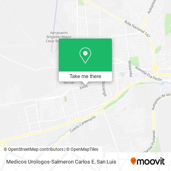 Medicos Urologos-Salmeron Carlos E map