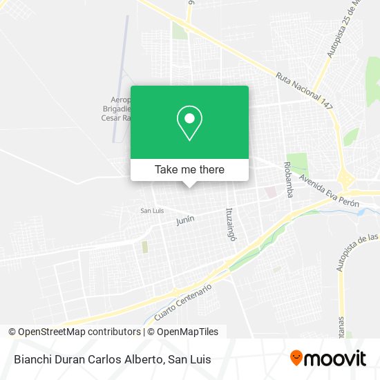 Bianchi Duran Carlos Alberto map