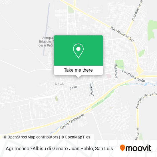 Agrimensor-Albisu di Genaro Juan Pablo map