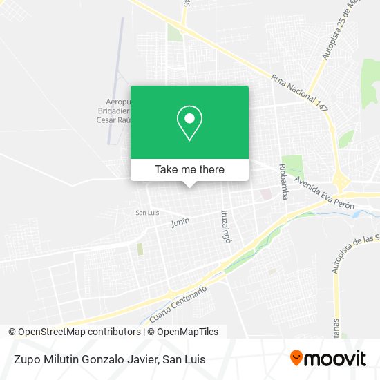 Zupo Milutin Gonzalo Javier map