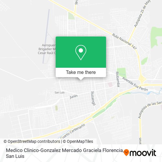 Mapa de Medico Clinico-Gonzalez Mercado Graciela Florencia