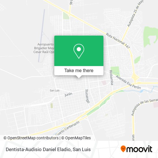 Dentista-Audisio Daniel Eladio map