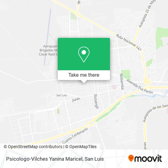 Psicologo-Vilches Yanina Maricel map