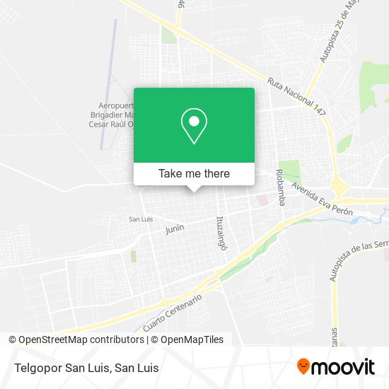 Telgopor San Luis map