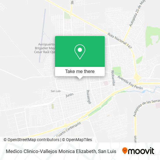 Mapa de Medico Clinico-Vallejos Monica Elizabeth