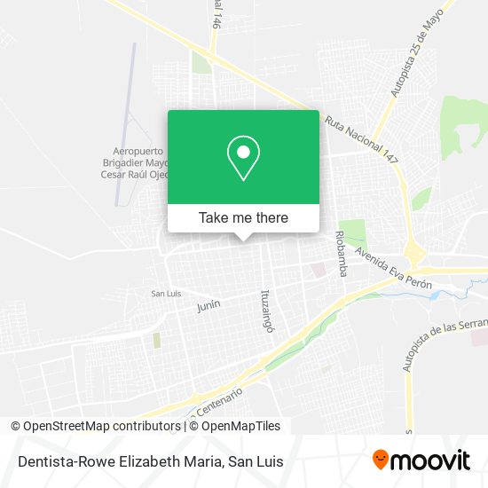 Dentista-Rowe Elizabeth Maria map