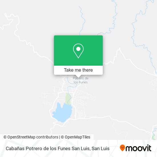 Cabañas Potrero de los Funes San Luis map