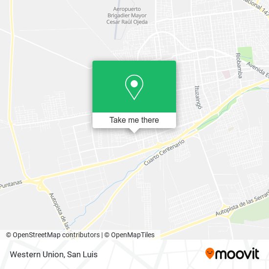 Western Union map