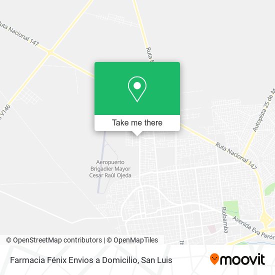 Mapa de Farmacia Fénix Envios a Domicilio