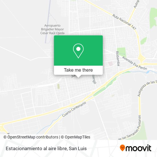 Mapa de Estacionamiento al aire libre