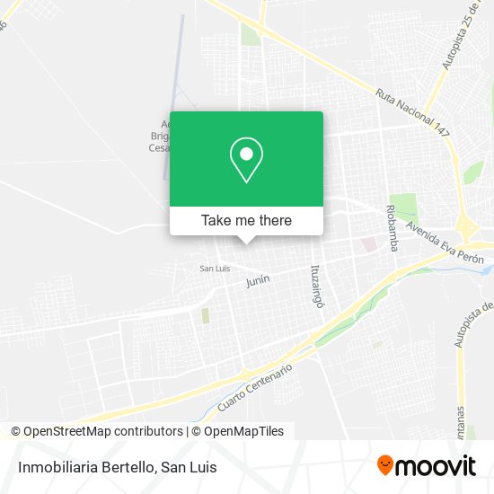 Mapa de Inmobiliaria Bertello