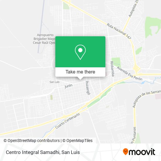 Centro Integral Samadhi map