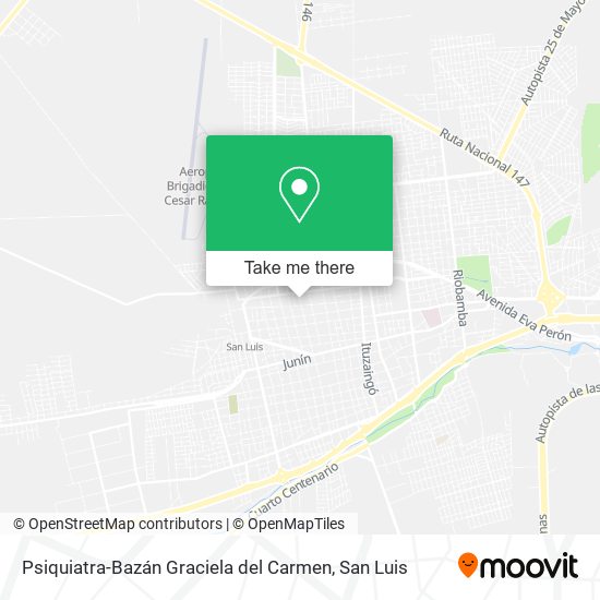 Psiquiatra-Bazán Graciela del Carmen map