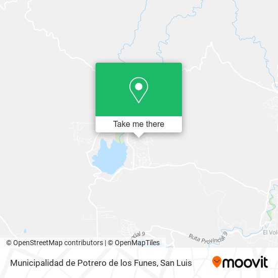 Municipalidad de Potrero de los Funes map