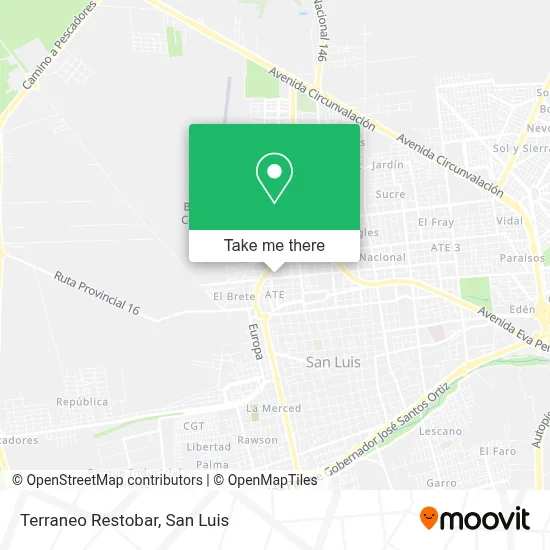 Terraneo Restobar map