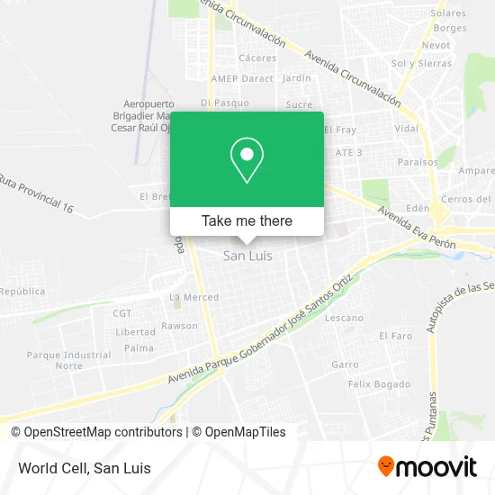 World Cell map