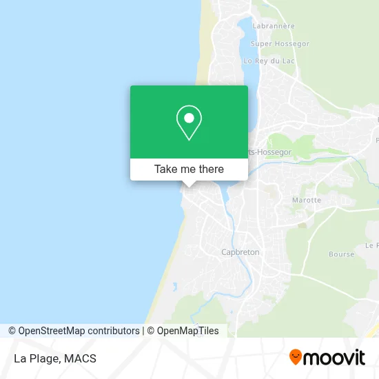 La Plage map
