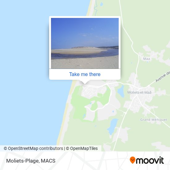 Moliets-Plage map