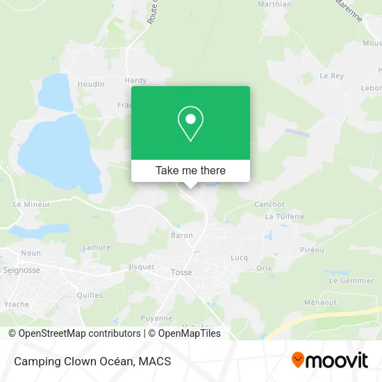 Camping Clown Océan map
