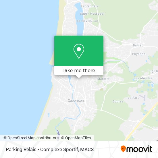 Parking Relais - Complexe Sportif map