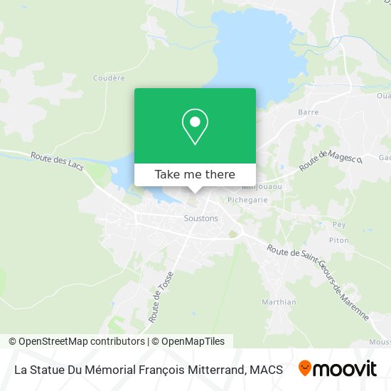 La Statue Du Mémorial François Mitterrand map