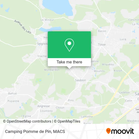 Camping Pomme de Pin map