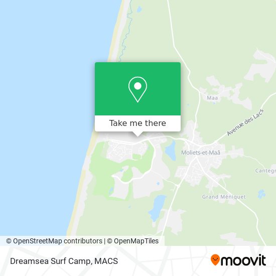 Mapa Dreamsea Surf Camp