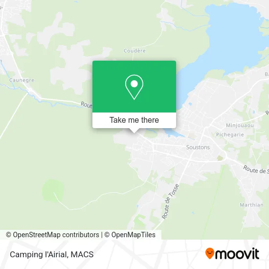Camping l'Airial map