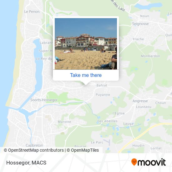 Hossegor map