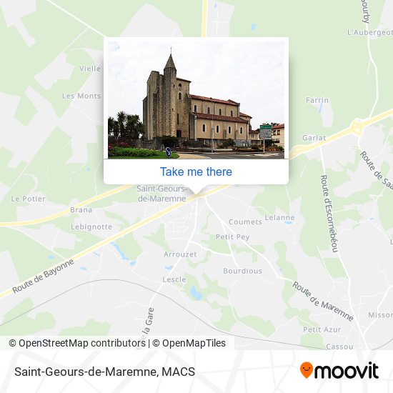 Mapa Saint-Geours-de-Maremne