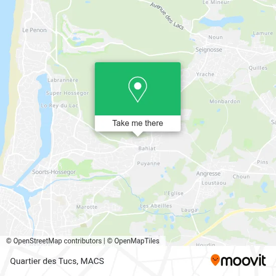 Quartier des Tucs map