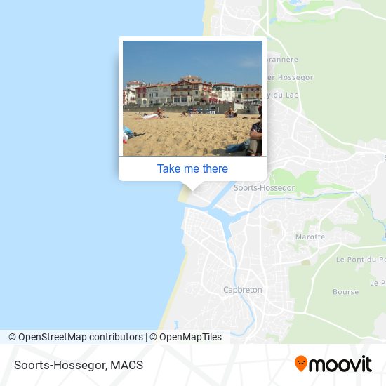 Soorts-Hossegor map