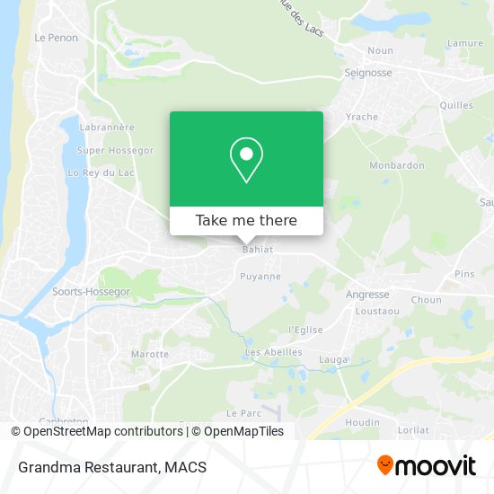 Mapa Grandma Restaurant