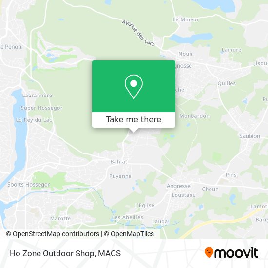 Ho Zone Outdoor Shop map