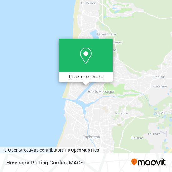 Mapa Hossegor Putting Garden