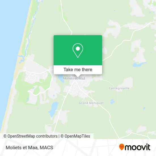 Moliets et Maa map