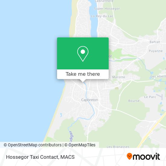 Mapa Hossegor Taxi Contact