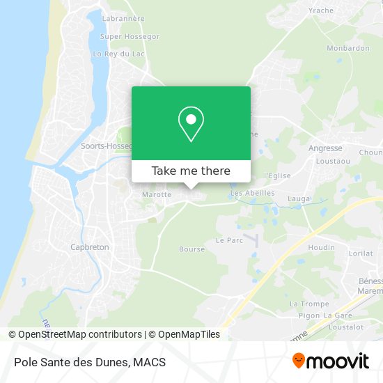 Mapa Pole Sante des Dunes