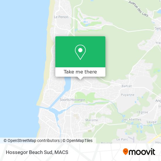 Mapa Hossegor Beach Sud