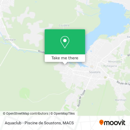 Aquaclub - Piscine de Soustons map