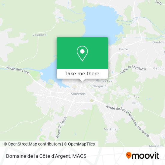 Domaine de la Côte d'Argent map