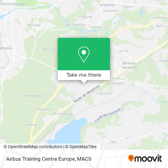 Airbus Training Centre Europe map