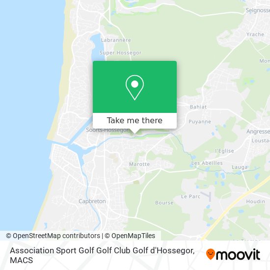 Association Sport Golf Golf Club Golf d'Hossegor map