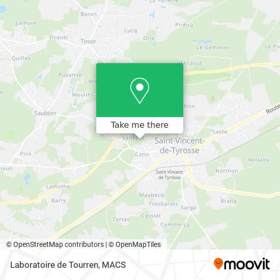 Laboratoire de Tourren map