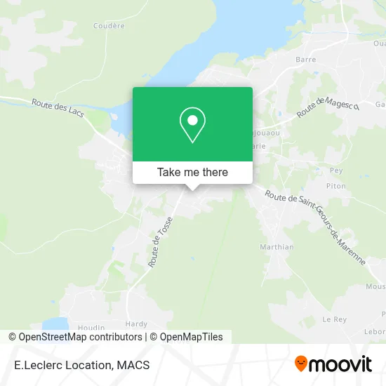 E.Leclerc Location map